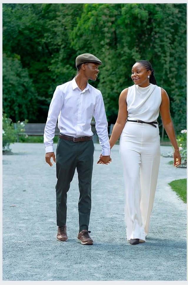 Mariage Lina & Patrick — portrait de couple au coucher du soleil